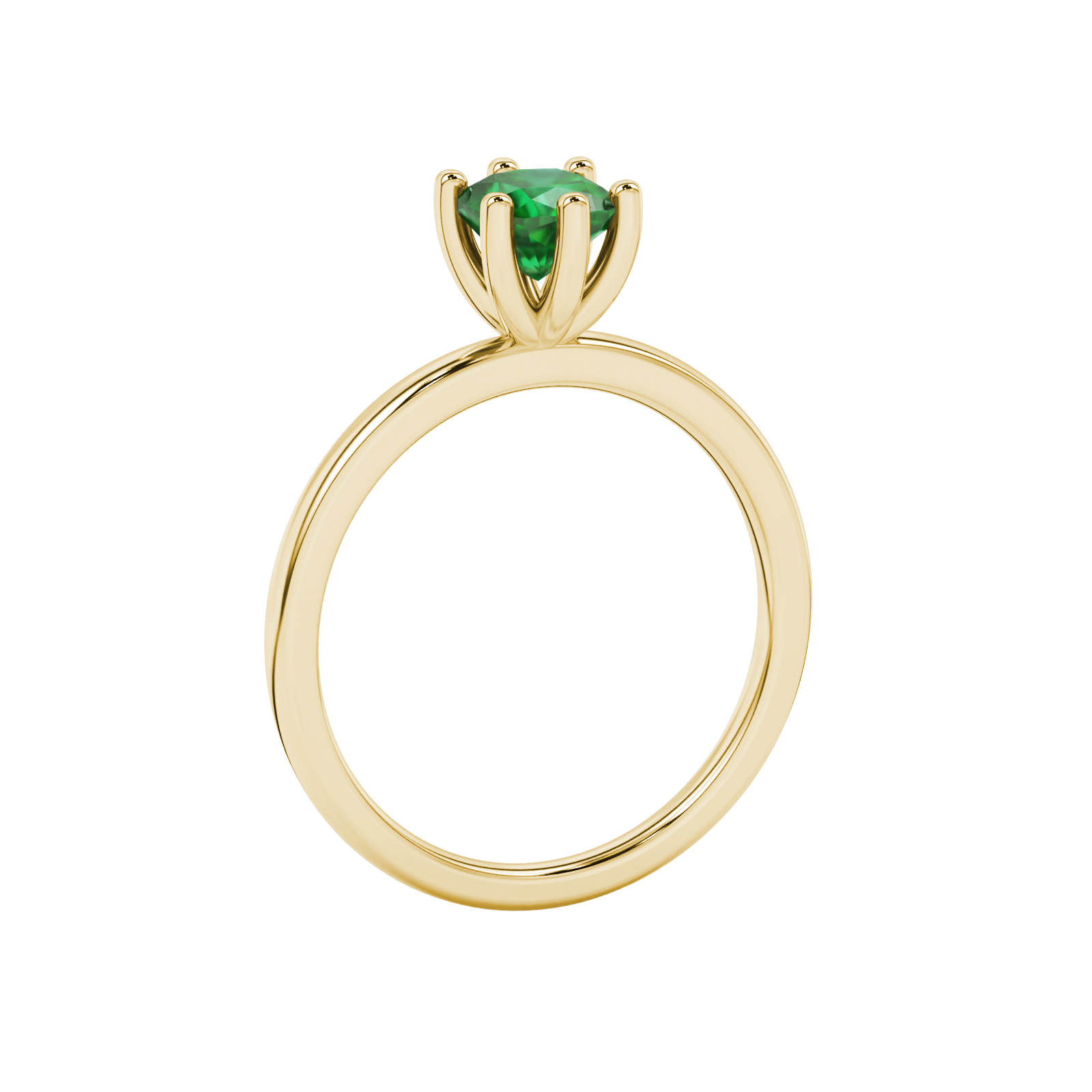 Royal Cushion Solitaire Gemstone Ring