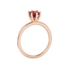 Royal Cushion Solitaire Gemstone Ring