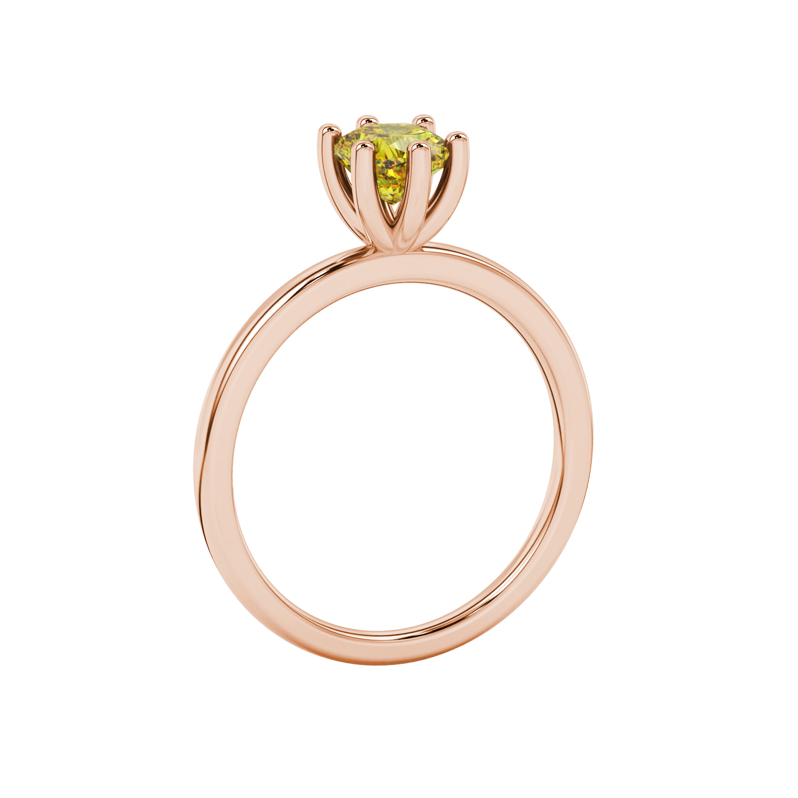Royal Cushion Solitaire Gemstone Ring