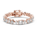 Luxury mixed shape diamond tennis bracelet in gold with emerald, princess, and round lab grown diamonds by Signora Jewels