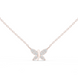 Butterfly diamond pendant in gold with lab grown diamonds by Signora Jewels