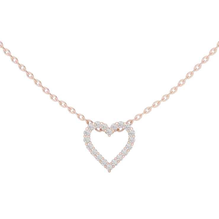 Open Heart Lab Grown Diamond Pendant