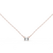 Emerald Cut Solitaire Diamond Pendant in Gold | Signora Jewels