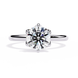 Diamond ring on a white background