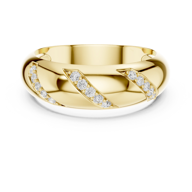 Round Diamond Pavé Wedding Band