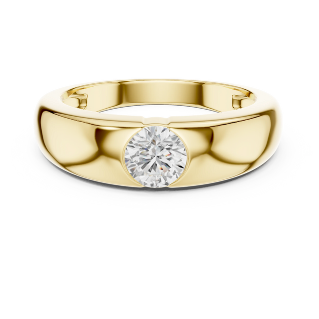 Round Diamond Bezel Band
