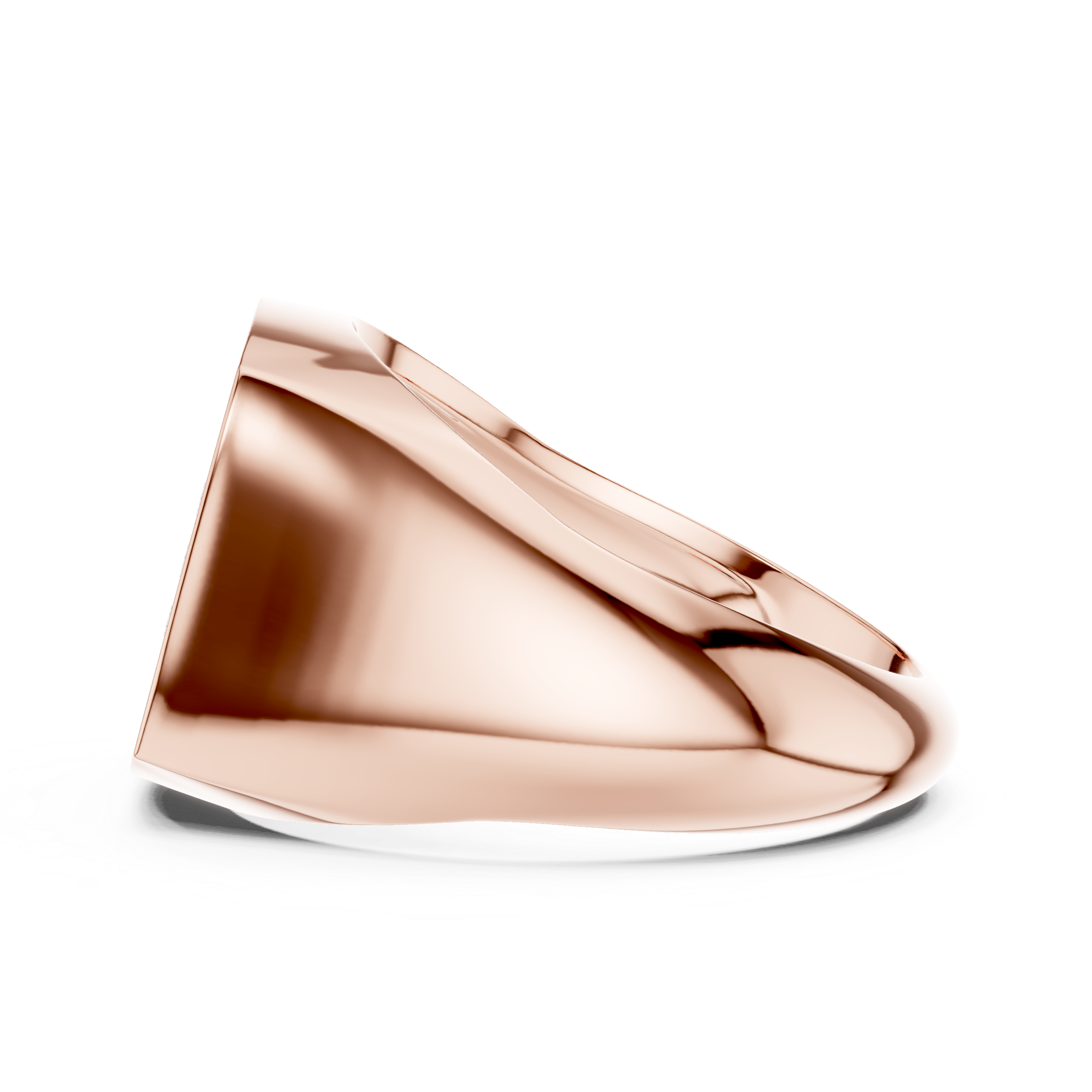 Men’s rectangular diamond signet ring in gold with lab grown diamonds by Signora Jewels