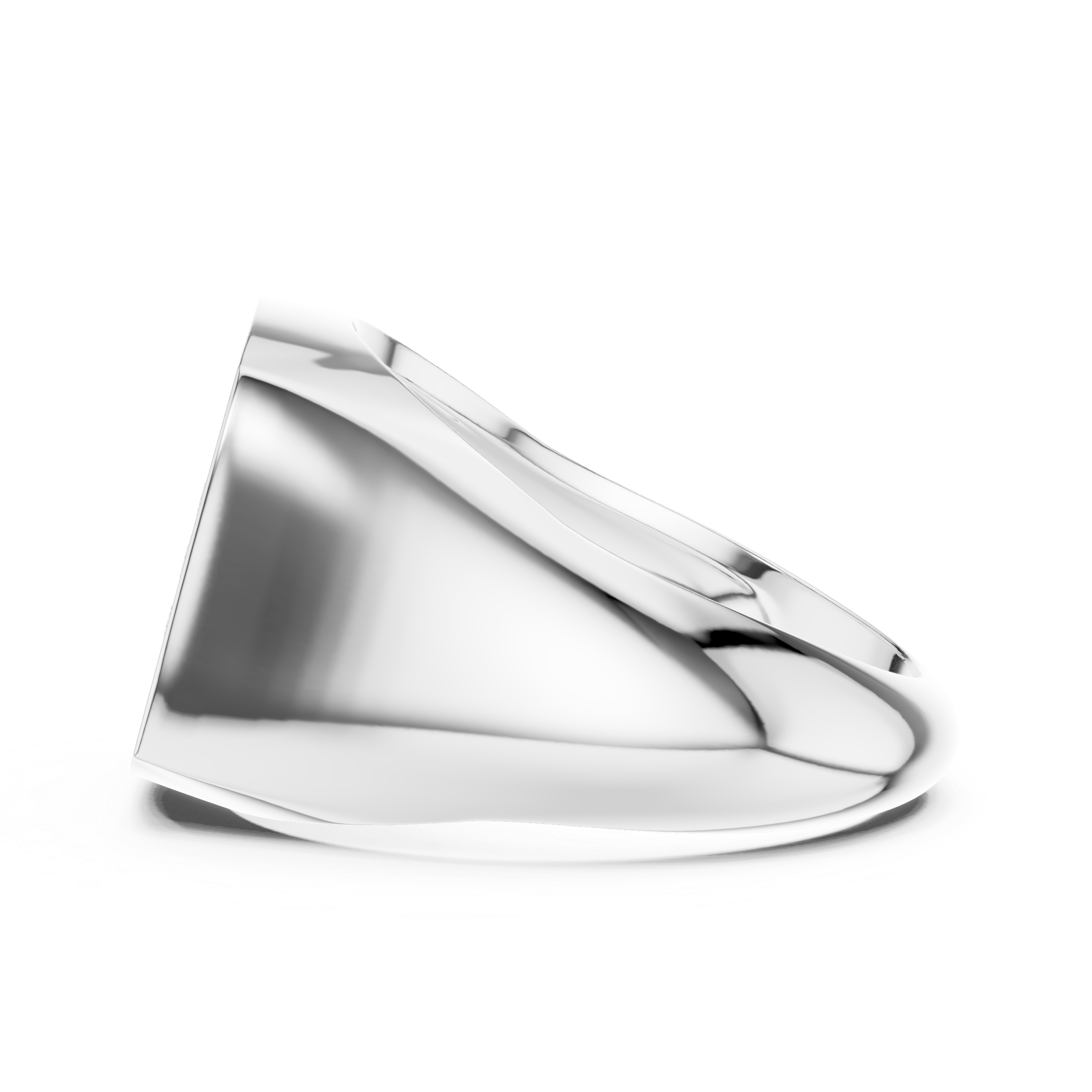 Men’s rectangular diamond signet ring in gold with lab grown diamonds by Signora Jewels