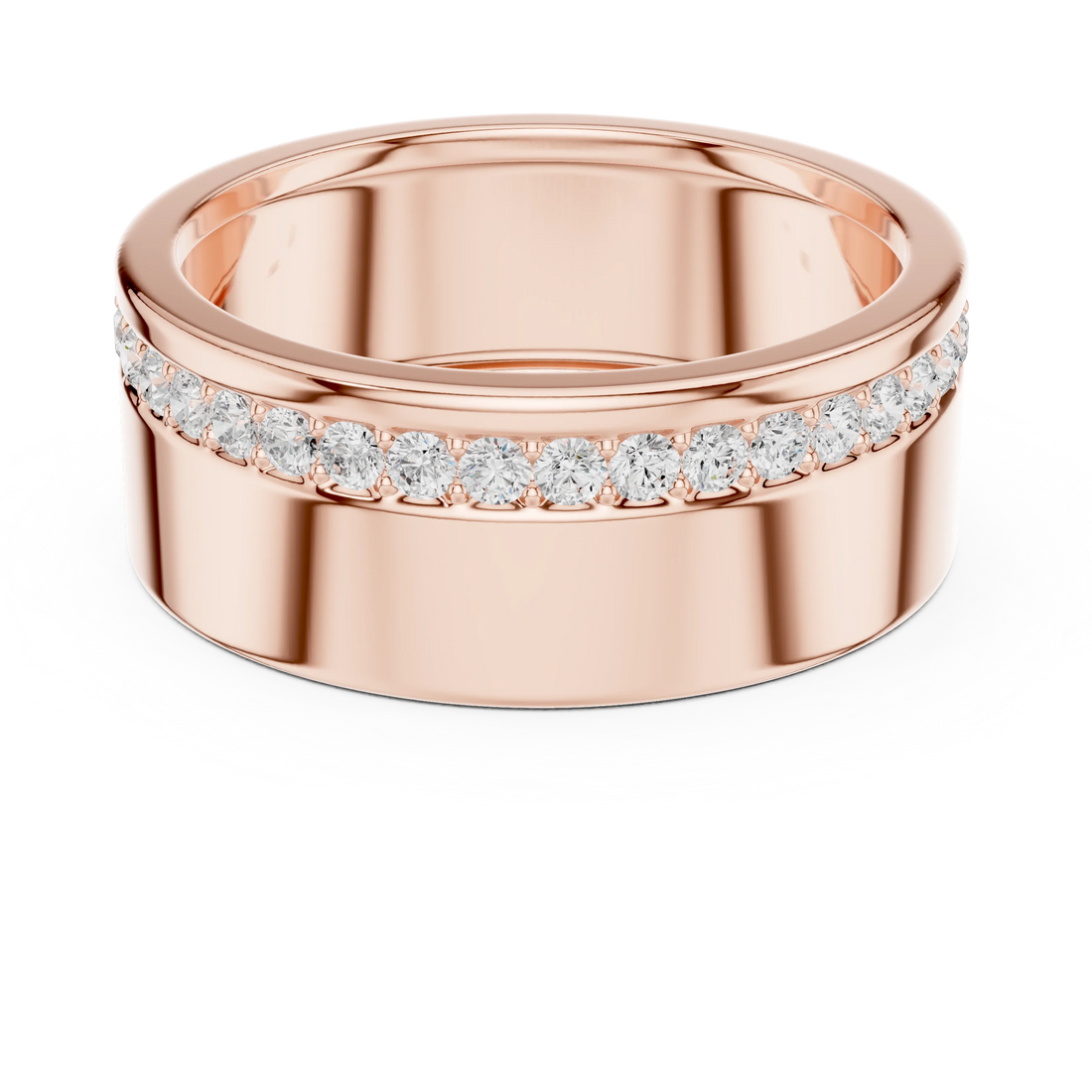 Round Diamond Pavé Wedding Band Ring