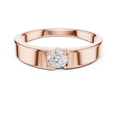 Minimal diamond men ring