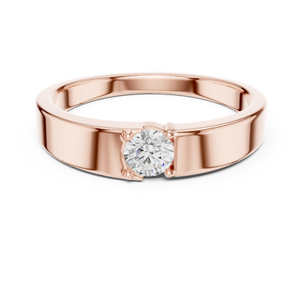 Minimal diamond men ring