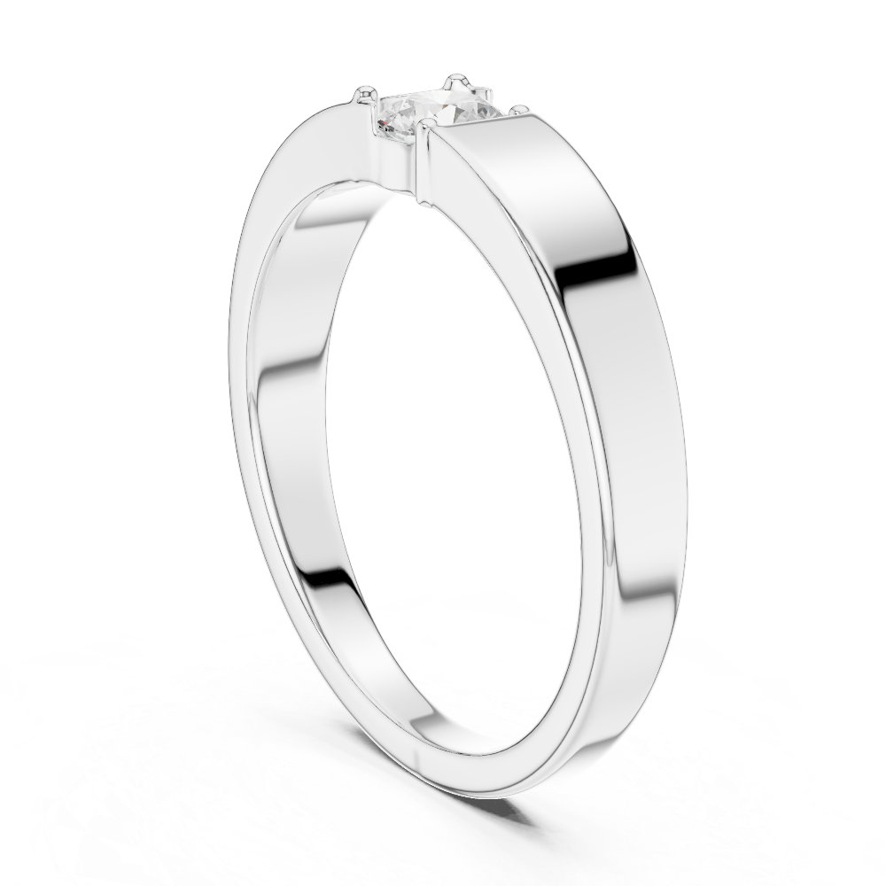 Minimal diamond men ring