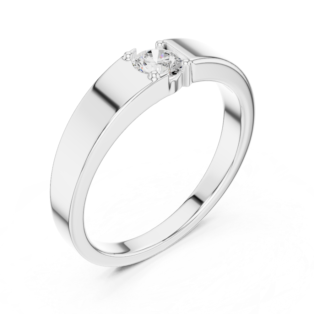 Minimal diamond men ring