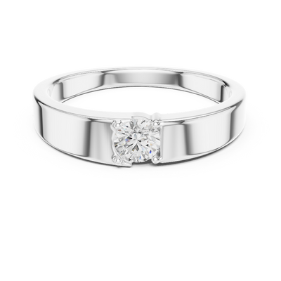 Minimal diamond men ring
