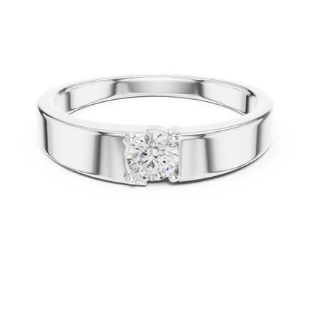 Minimal diamond men ring