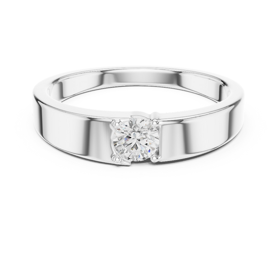 Minimal diamond men ring