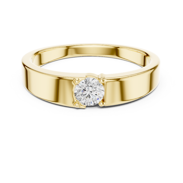 Minimal diamond men ring