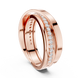 Men’s criss cross diamond ring