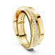 Men’s criss cross diamond ring