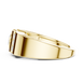 Men’s bold solitaire diamond ring in gold with side channel diamonds