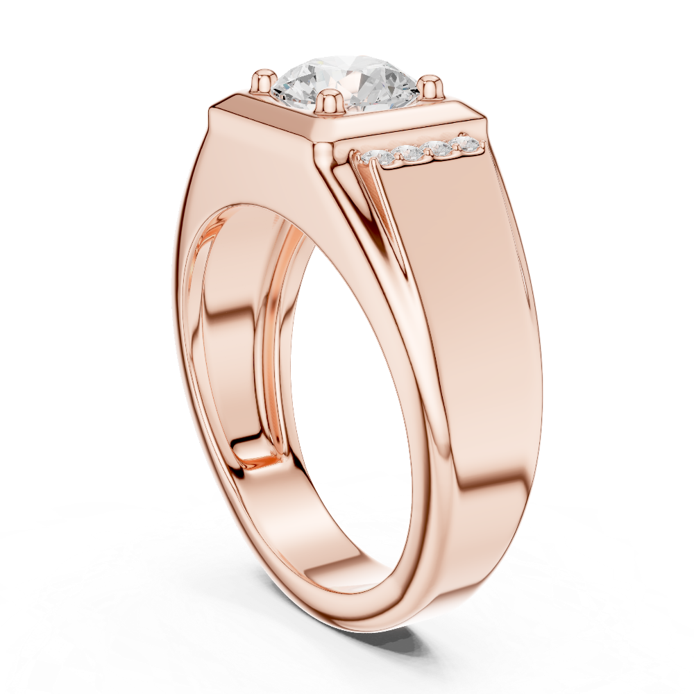 Men’s diamond signet ring