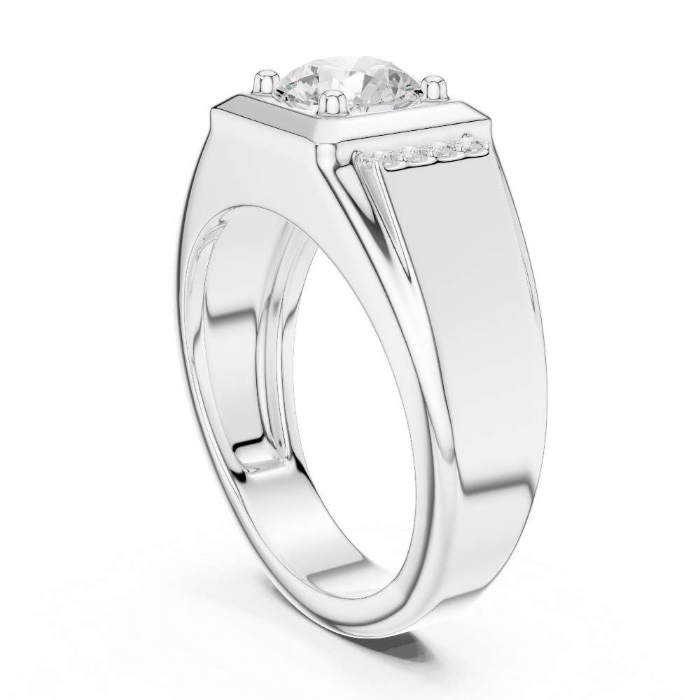 Men’s diamond signet ring