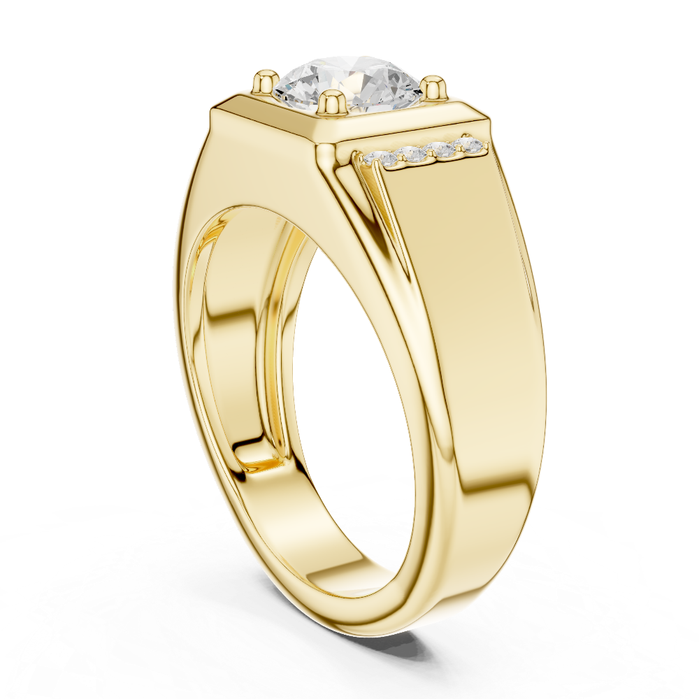 Men’s diamond signet ring