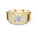 Men’s diamond signet ring