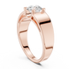 Men’s solitaire diamond ring in gold with round lab grown diamond by Signora Jewels