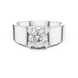 Men’s solitaire diamond ring in gold with round lab grown diamond by Signora Jewels