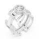 Men’s bezel diamond ring in gold with round lab grown diamond by Signora Jewels