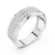 Men’s multi-row diamond wedding band in gold with lab grown diamonds by Signora Jewels