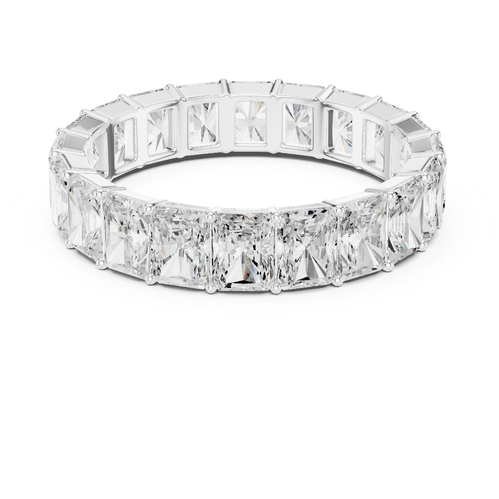 Men’s radiant eternity diamond ring in gold with lab grown diamonds by Signora Jewels