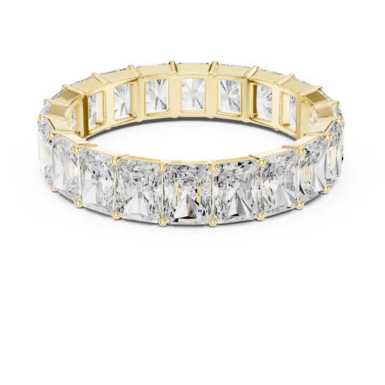 Men’s radiant eternity diamond ring in gold with lab grown diamonds by Signora Jewels