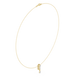 Multi shape diamond drop pendant necklace