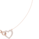 Infinity heart diamond pendant necklace