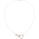 Infinity heart diamond pendant necklace