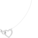 Infinity heart diamond pendant necklace