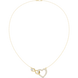 Infinity heart diamond pendant necklace