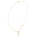 Pear drop diamond dangle necklace
