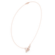 Butterfly diamond necklace with delicate open wing design
