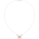 Butterfly diamond necklace with delicate open wing design