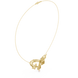 Infinity diamond necklace with floral drop pendant design