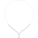 Pear drop diamond necklace