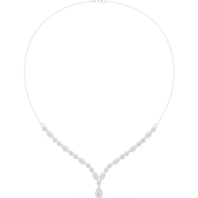 Pear drop diamond necklace