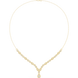 Pear drop diamond necklace