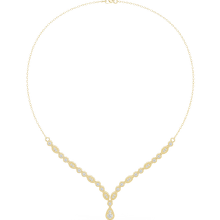 Pear drop diamond necklace