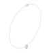 Pear solitaire diamond necklace with minimal pendant design