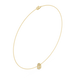 Pear solitaire diamond necklace with minimal pendant design