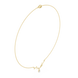 Round diamond antler necklace with nature inspired pendant design